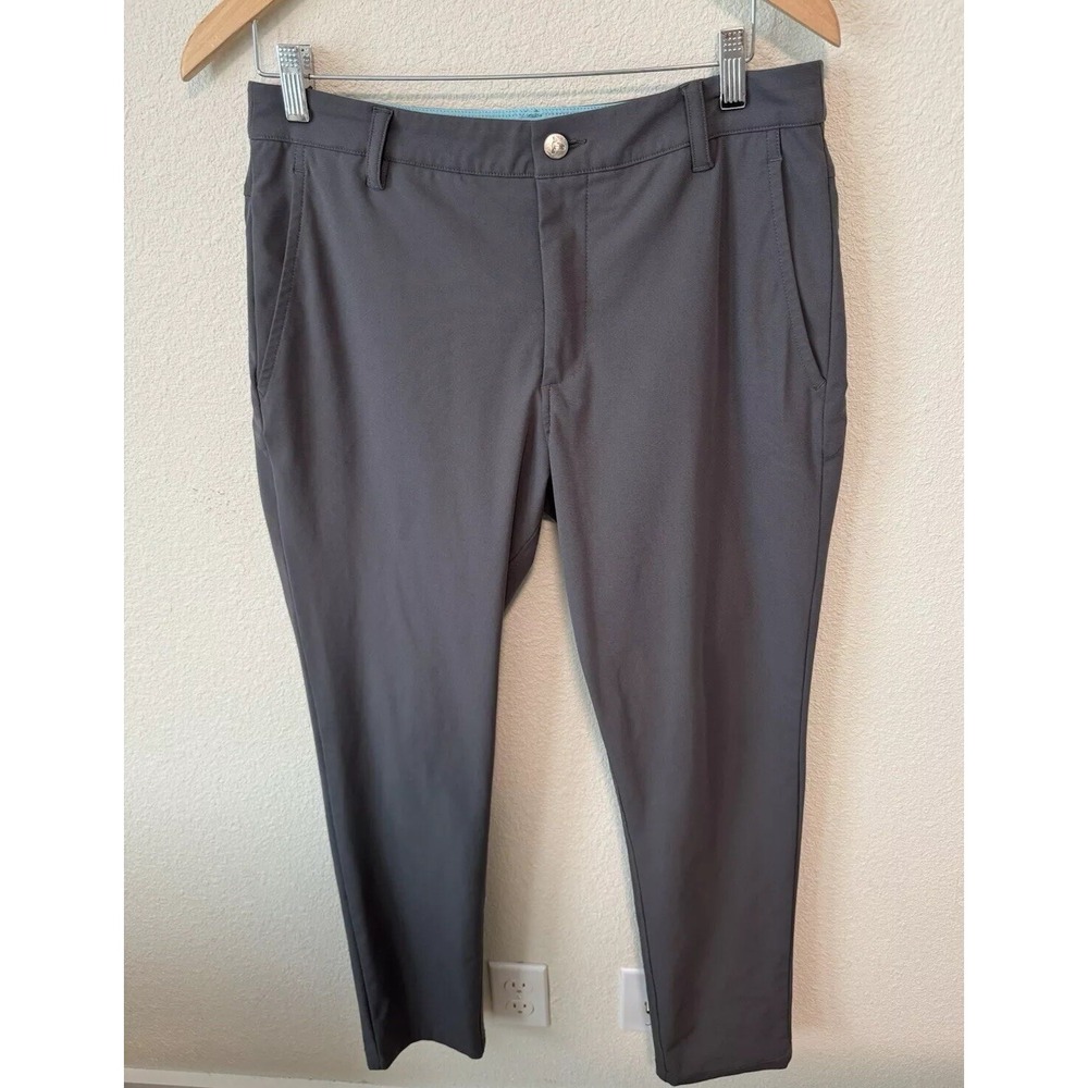 Birddogs Mens Pants Size 32x32/Actual 32x31 Stretch Performance Golf Gray‎ FLAW